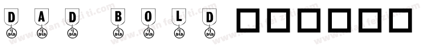 Dad bold字体转换